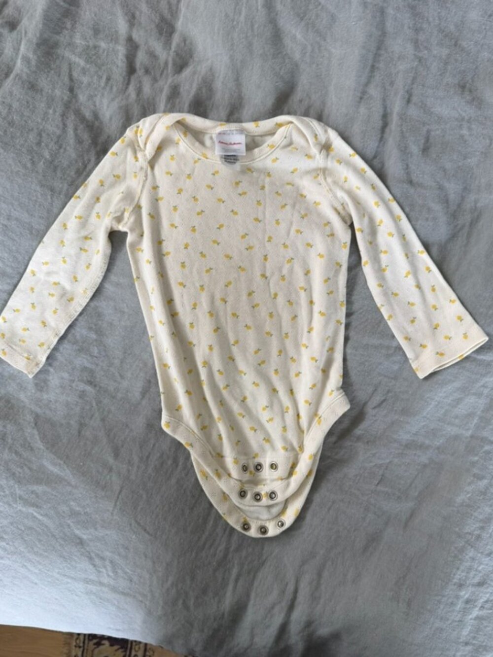 Hanna Andersson Lemons bodysuit and pants set 18-24Months, Organic cotton